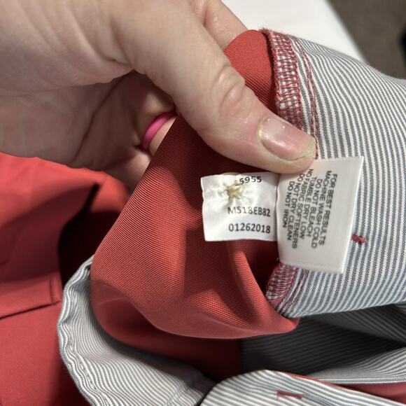 Peter Millar Crown Sport Shorts Mens 44 Red Performance Golf Casual Polyester - Picture 5 of 10